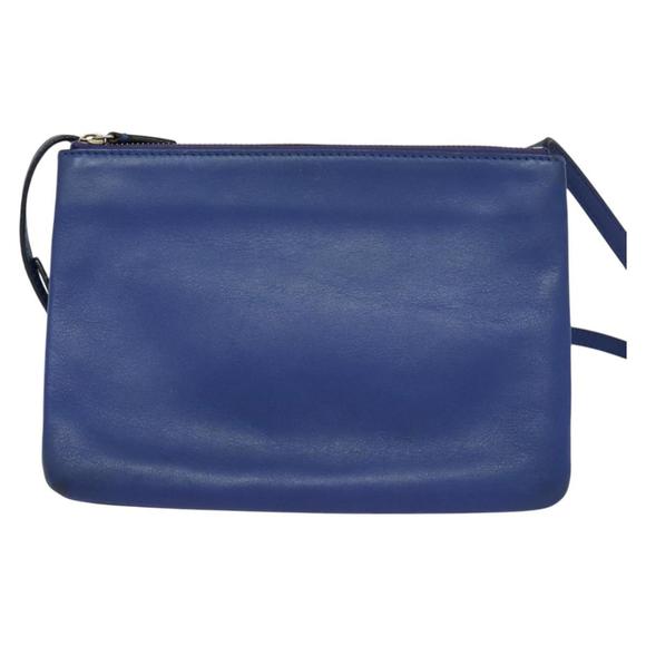 Céline Trio Navy Leather shoulder - Picture 1 of 10